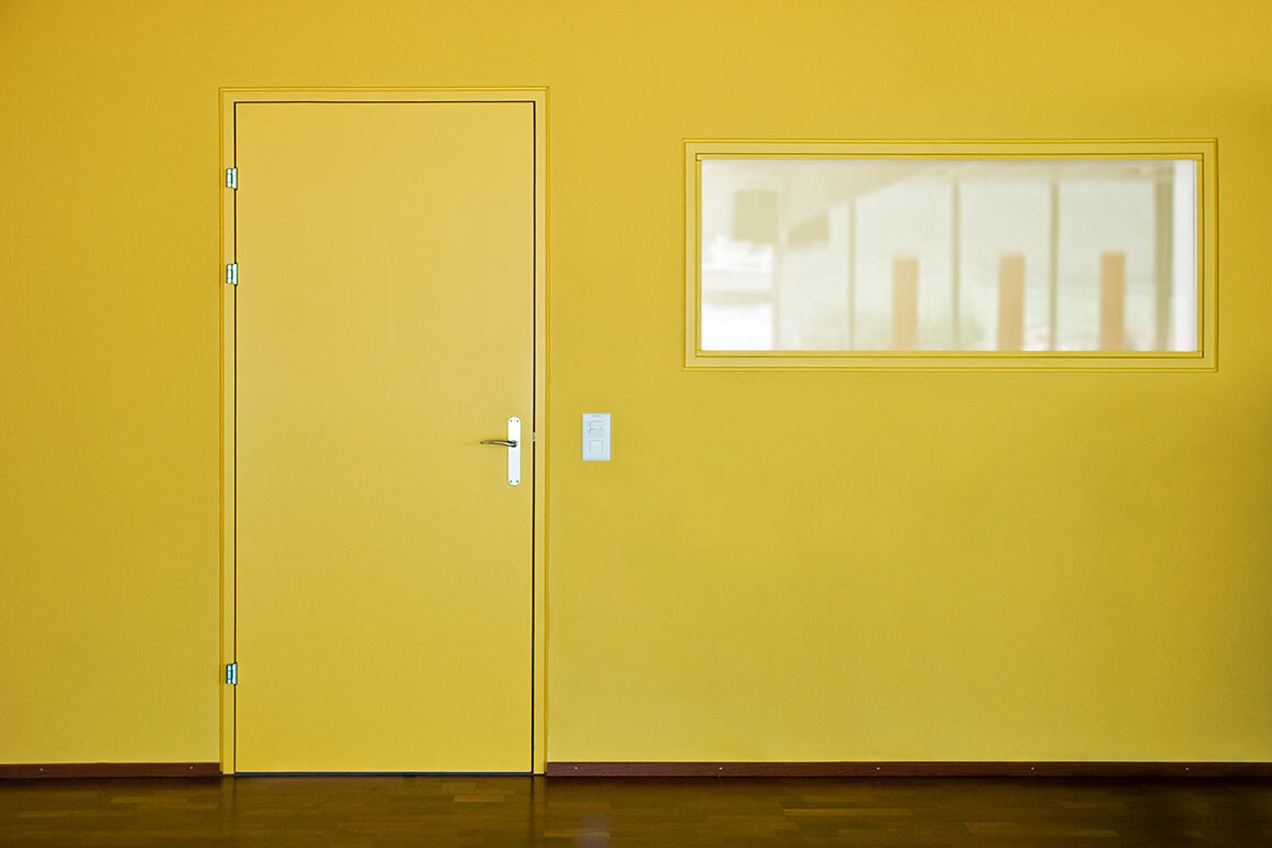 Strahlenschutztür aus Holz, einflügelig, Tür zu Röntgenraum für Arztpraxis